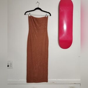 Brown Sleeveless Dress
